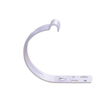 KVADO Тримач ринви короткий М3-130, білий RAL9003 (для "Wavin")