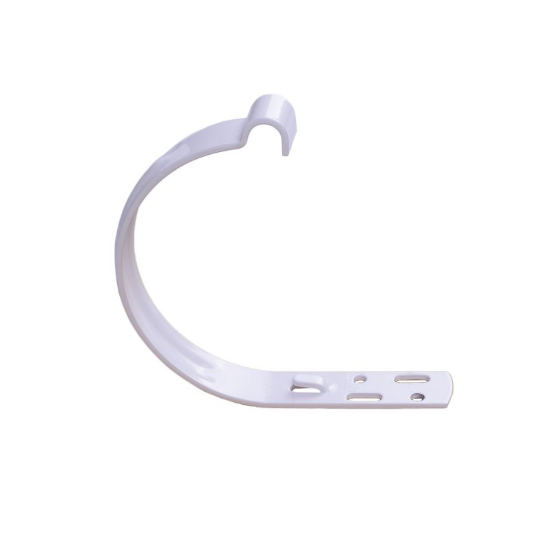 KVADO Тримач ринви короткий М3-130, білий RAL9003 (для "Wavin")