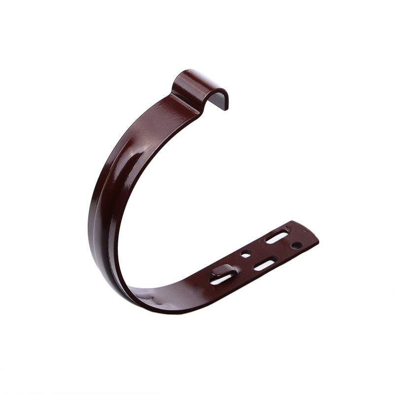 KVADO Тримач ринви короткий М3-130, коричневий RAL8017 (для "Wavin")