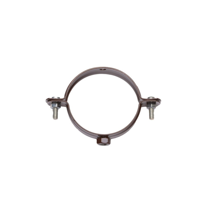 KVADO Хомут для кріплення труб d75 (коричневий RAL 8017)