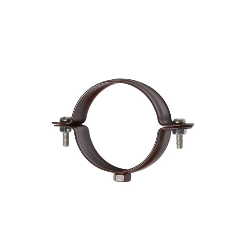 KVADO Хомут для кріплення труб d75 (коричневий RAL 8017+8019)