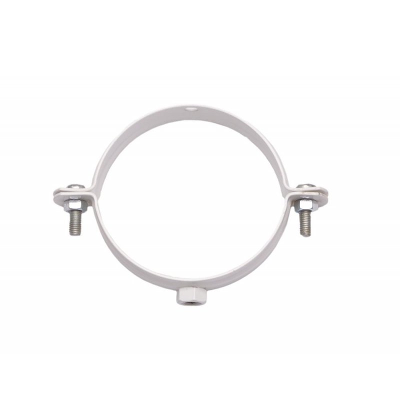 KVADO Хомут для кріплення труб d86, білий