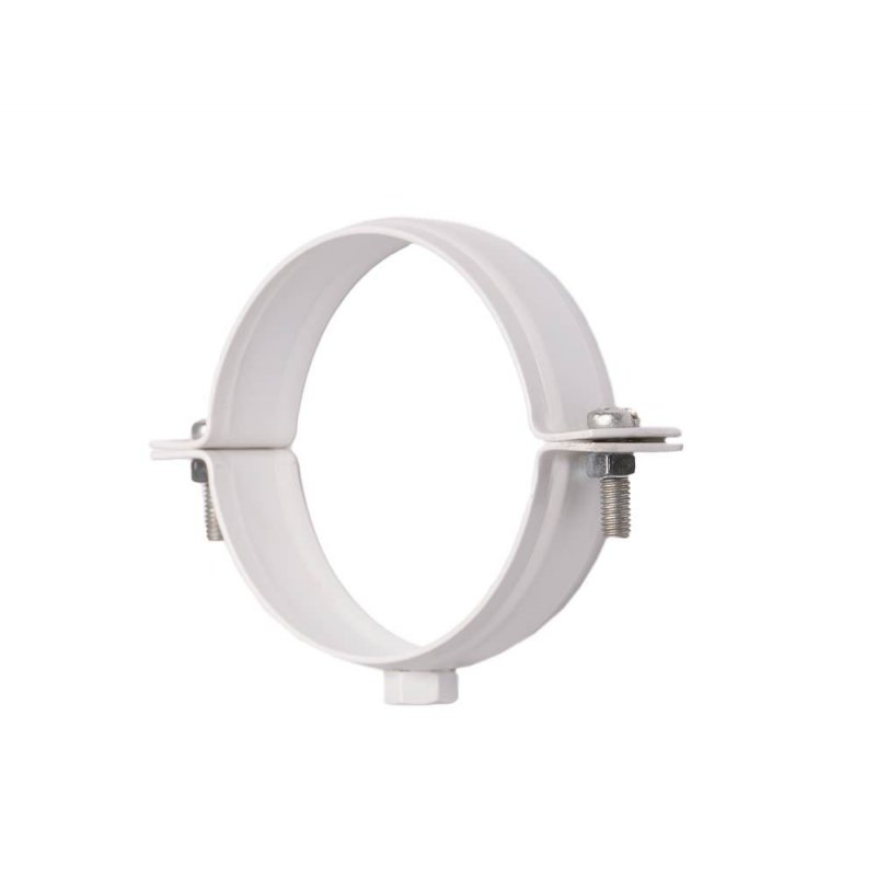 KVADO Хомут для кріплення труб d86-L220, білий
