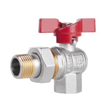 SD Plus Кран кульовий "Американка" кутовий 1/2" ВЗ SD222W15