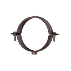 KVADO Хомут для кріплення труб d90 (коричневий RAL 8019)