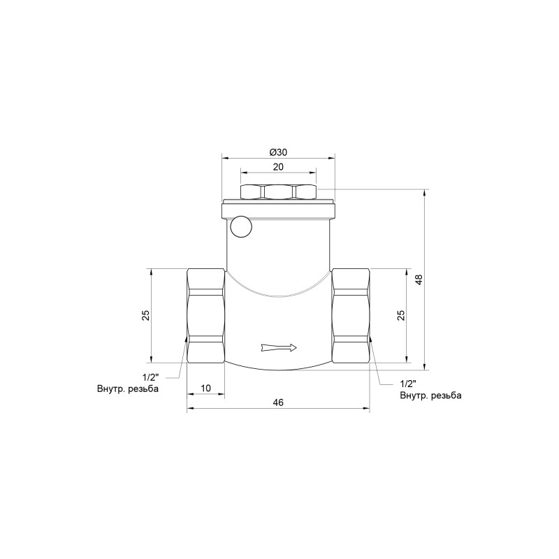 SD Plus Зворотний клапан 1/2" SD242W15