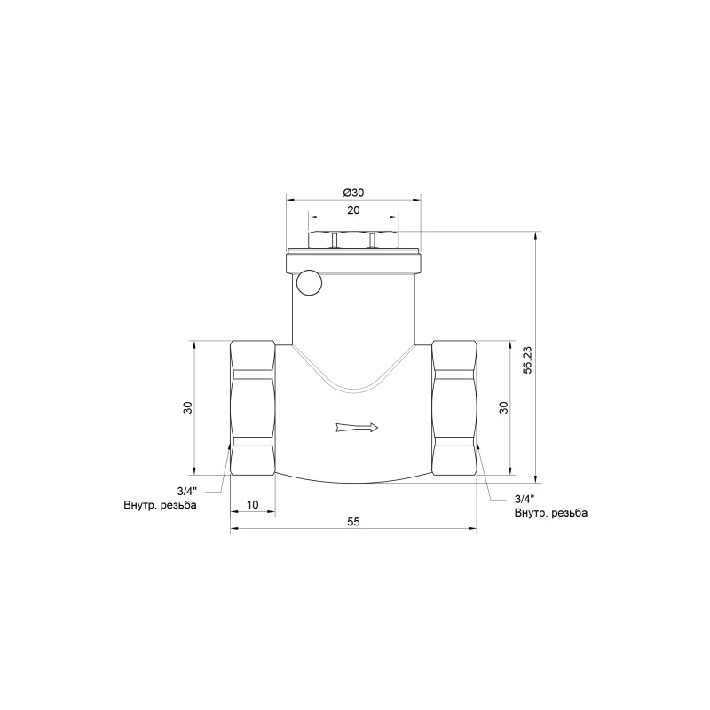 SD Plus Зворотний клапан 3/4" SD242W20