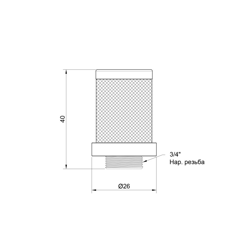 SD Plus Сітка зворотного клапана 3/4" SD245W20