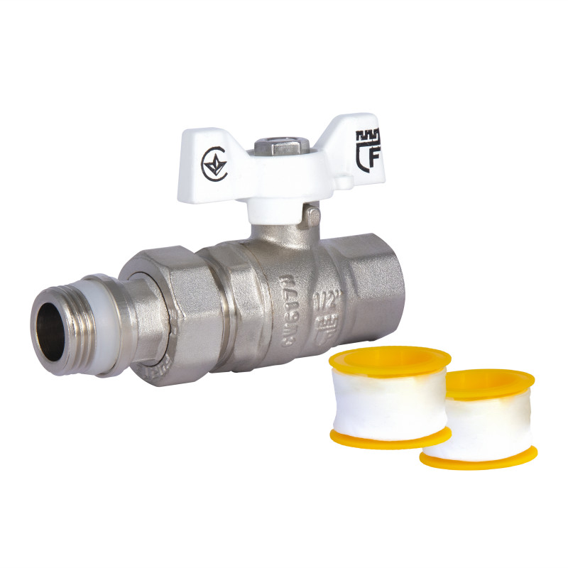 SD Forte Кран кульовий "Американка" 1/2" з антипротіканням прямий SF222W15