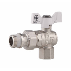 SD Forte Кран кульовий "Американка" 1/2" з антипротіканням кутовий SF223W15