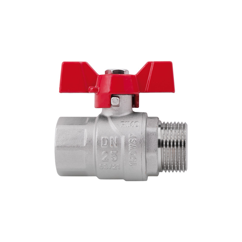 SD Forte Кран кульовий 1" ВЗ для води (метелик) SF607W25