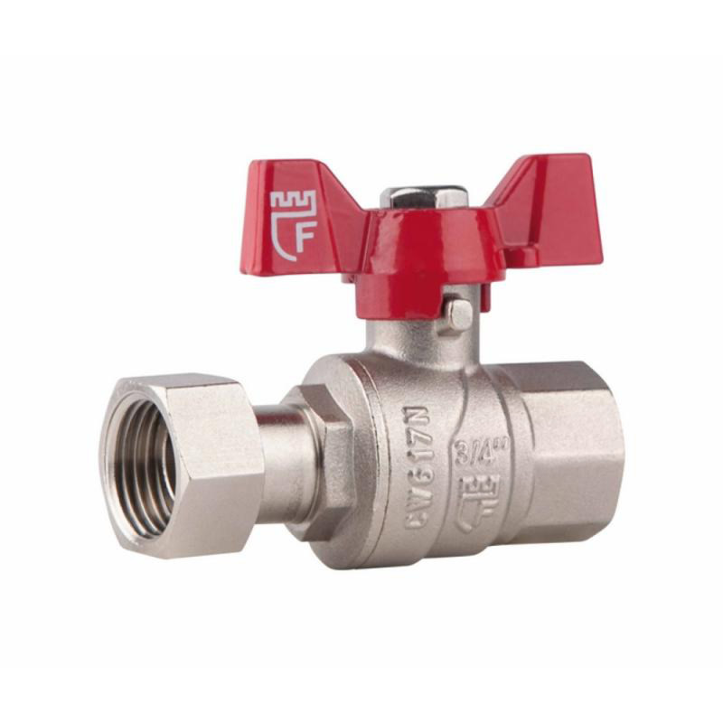 SD Forte Кран кульовий з накидною гайкою 3/4" ВР для води прямий SF260W20