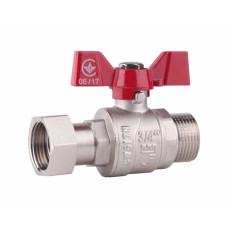 SD Forte Кран кульовий з накидною гайкою 3/4" ВЗ для води прямий SF261W20