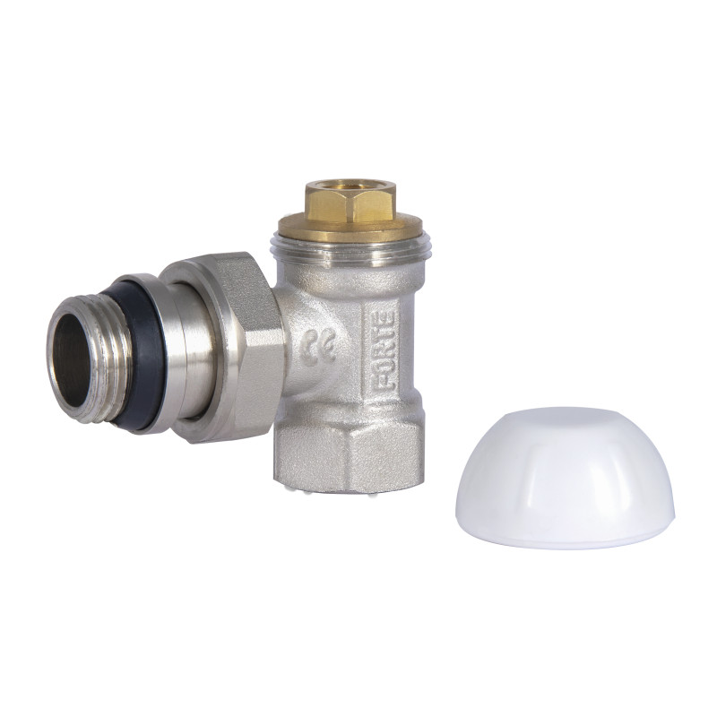 SD Forte Кран радіаторний Powerful 1/2" з антипротіканням кутовий SF233W15