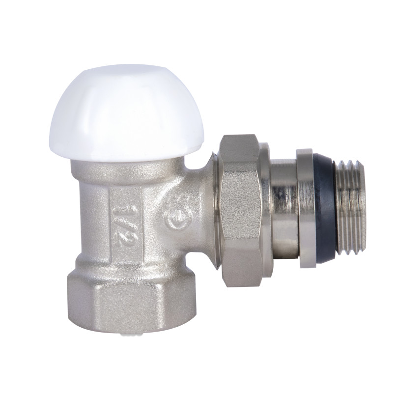 SD Forte Кран радіаторний Powerful 1/2" з антипротіканням кутовий SF233W15