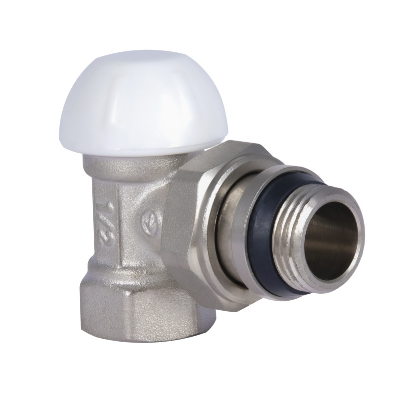 SD Forte Кран радіаторний Powerful 1/2" з антипротіканням кутовий SF233W15