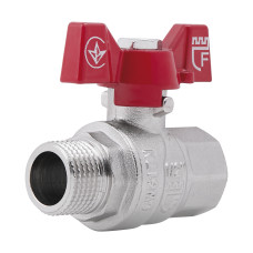 SD Forte Кран кульовий 1/2" ВЗ для води (метелик) SF607W15