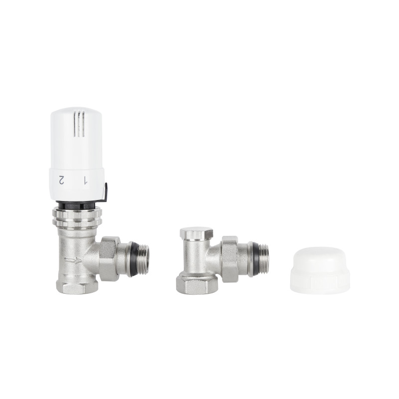 SD Plus Комплект термостатичний 1/2" для радіатора кутовий SD352W15