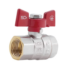 SD Plus Кран кульовий 1/2" ВР для води (метелик) SD602NW15PN40