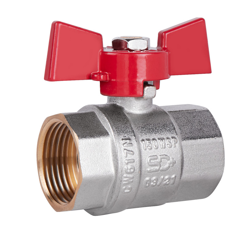 SD Plus Кран кульовий 1" ВР для води (метелик) SD602NW25PN40