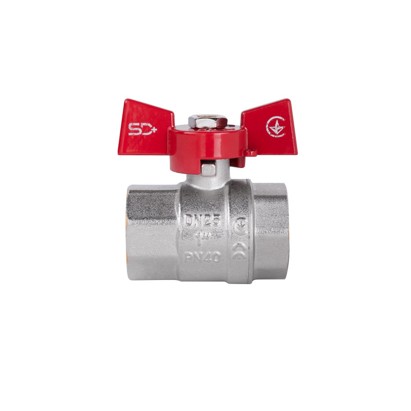 SD Plus Кран кульовий 1" ВР для води (метелик) SD602NW25PN40