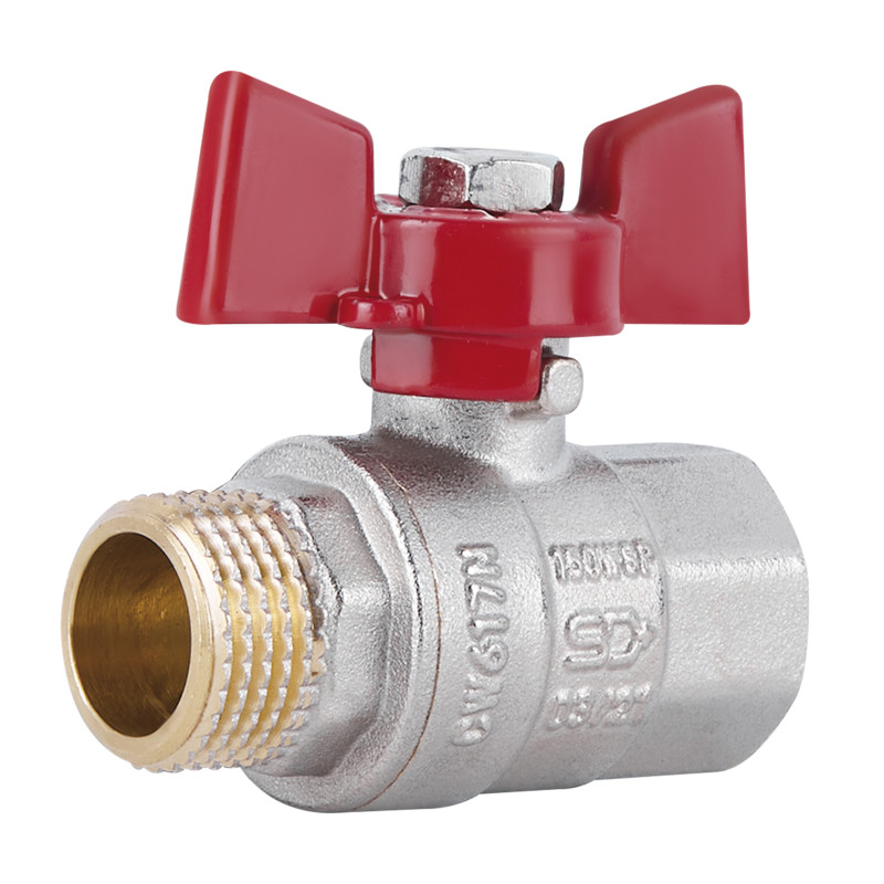 SD Plus Кран кульовий 1/2" ВЗ для води (метелик) SD607NW15PN40