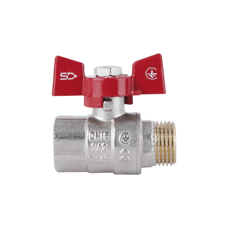 SD Plus Кран кульовий 1/2" ВЗ для води (метелик) SD607NW15PN40