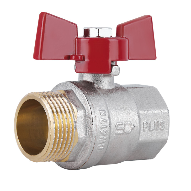 SD Plus Кран кульовий 1" ВЗ для води (метелик) SD607NW25PN40