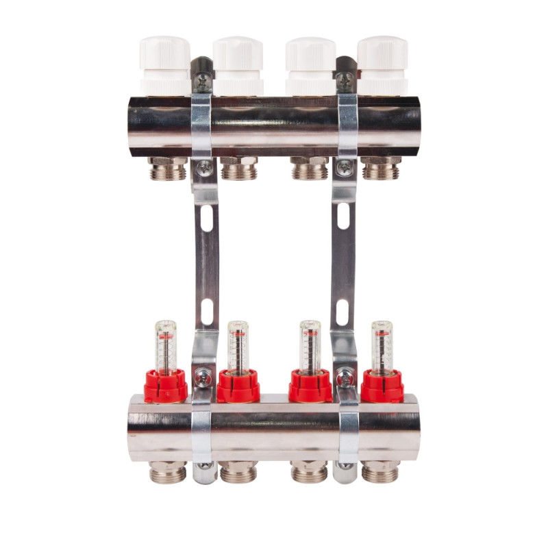 Коллектор с расходомерами SD Plus 1" 3 выхода SD235W3