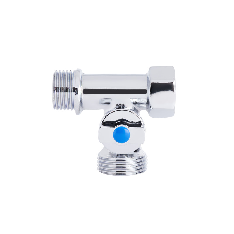 SD Plus Кран приладовий кульовий 1/2"х3/4"х1/2" ЗЗВ SD186W152015