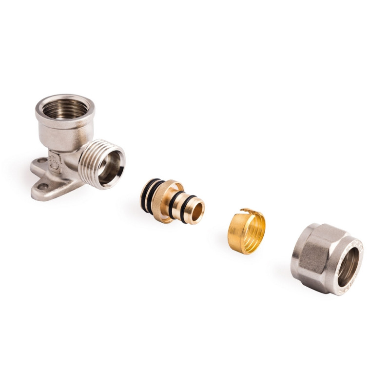 SD Forte Кут обтискний настінний 16х1/2" ВР SF179W1615