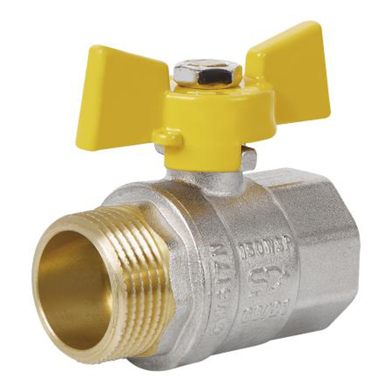 SD Plus Кран кульовий 1" ВЗ для газу (метелик) SD607NG25PN40