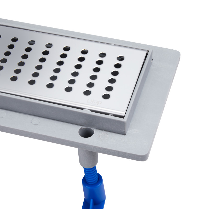 Qtap Трап Dry FB304-600 лінійний з сухим закривом та нержавіючою решіткою 600х73