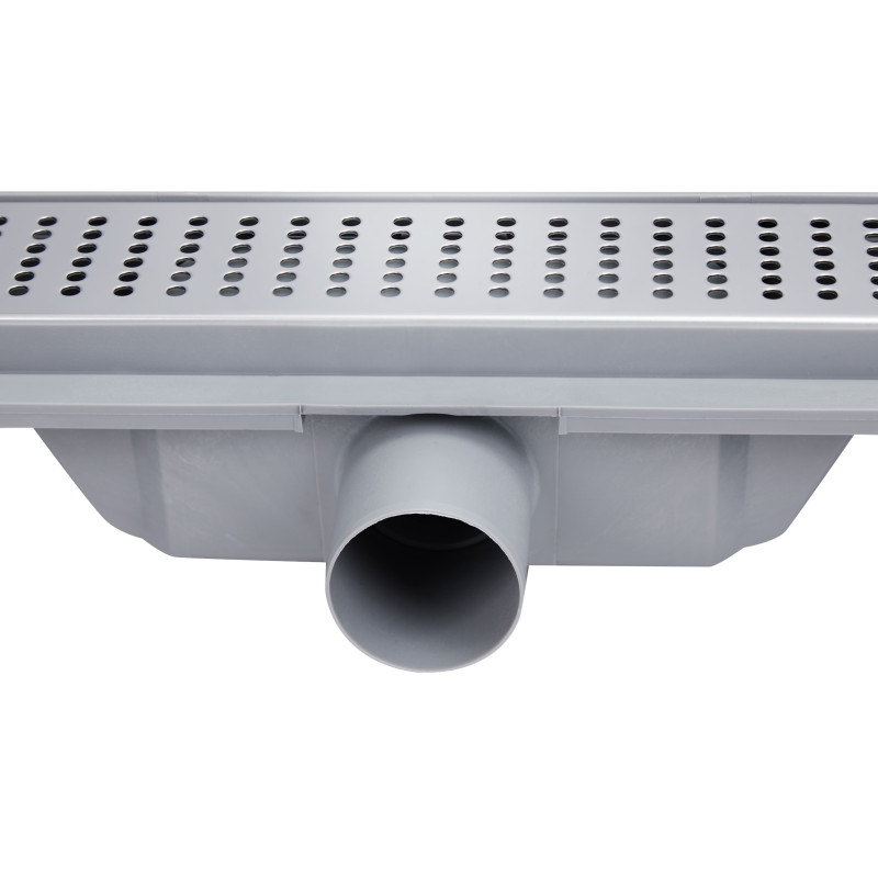 Qtap Трап Dry FB304-600 лінійний з сухим закривом та нержавіючою решіткою 600х73