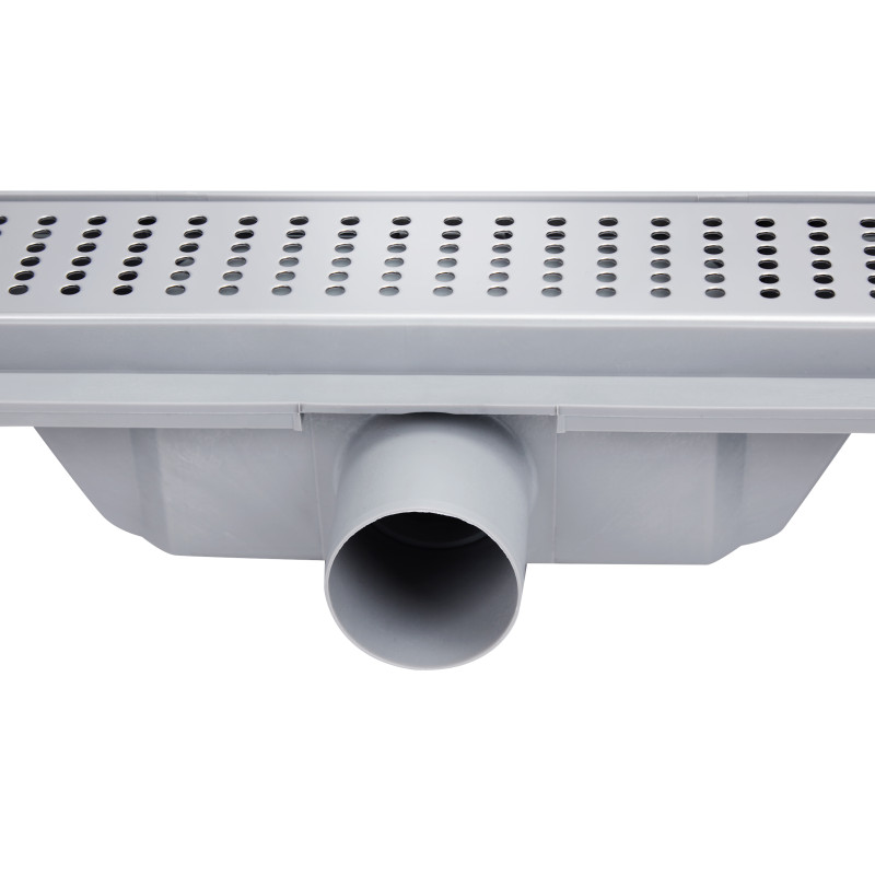 Qtap Трап Dry FB304-700 лінійний з сухим закривом та нержавіючою решіткою 700х73