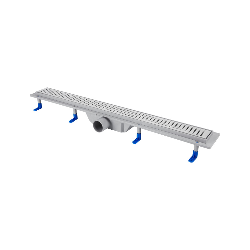 Qtap Трап Dry FB304-800 лінійний з сухим закривом та нержавіючою решіткою 800х73