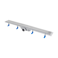 Qtap Трап Dry FB304-900 лінійний з сухим закривом та нержавіючою решіткою 900х73