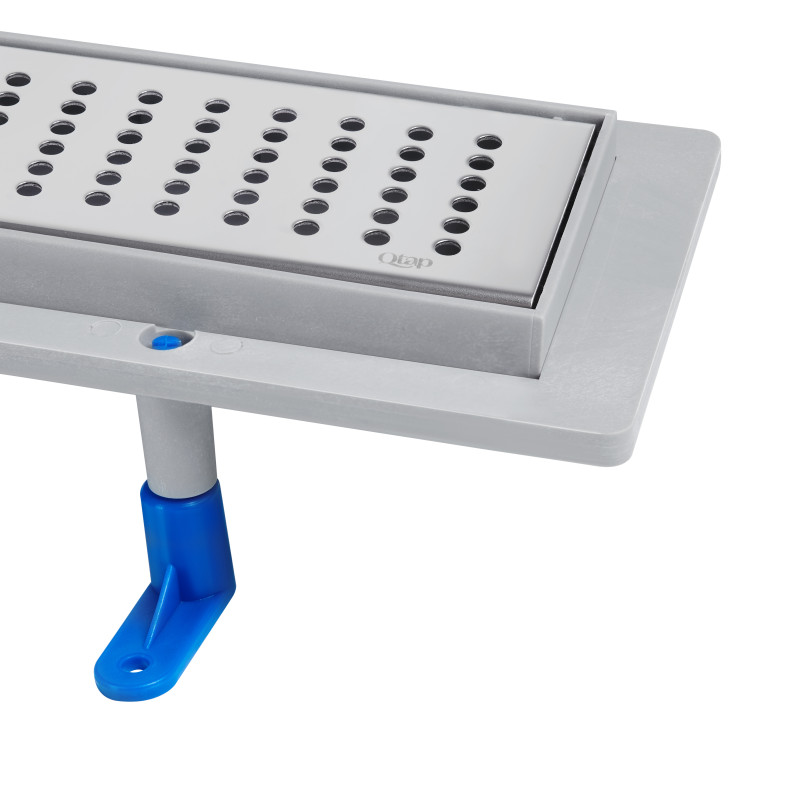 Qtap Трап Dry FB304-900 лінійний з сухим закривом та нержавіючою решіткою 900х73