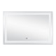 Qtap Дзеркало Mideya (DC-F613) 1200х800 з LED-підсвічуванням Touch, з антизапотіванням, з годинником, димером, рег. яскравості QT2078F613W