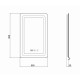 Qtap Дзеркало Mideya (DC-F911) 500х800 з LED-підсвічуванням Touch, з антизапотіванням, з годинником, димером, рег. яскравості QT2078F911W