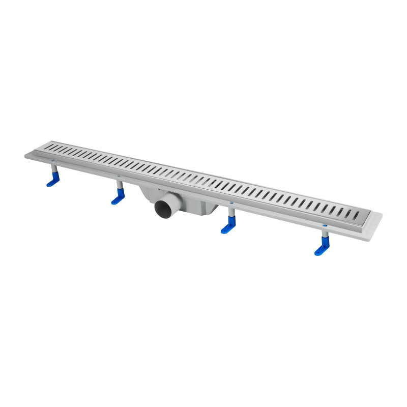 Qtap Трап Dry FA304-900 лінійний з сухим закривом та нержавіючою решіткою 900х73