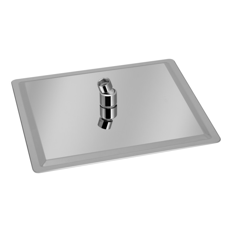 Lidz Лійка для верхнього душу Лейки Лейка 225 250x250 мм прямокутна LDNIA225NKS32452 Nickel