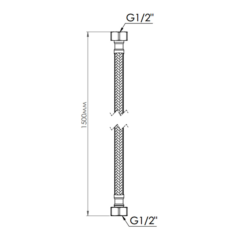 SD Forte Гнучка підводка для води ВВ 150 см SF391W150