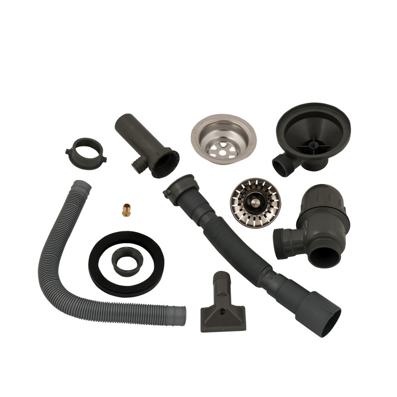 Lidz Сифон для кухонної мийки (GRA) 47 01 002 01 (вихід 50/40мм)