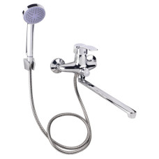 Lidz Змішувач для ванни Anny 005 з поворотним виливом (з душовим гарнітуром) (k40) LDANN005CRM35120 Chrome