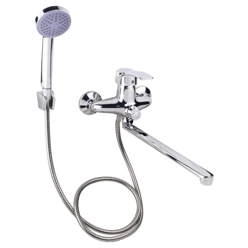 Lidz Змішувач для ванни Anny 005 з поворотним виливом (з душовим гарнітуром) (k40) LDANN005CRM35120 Chrome