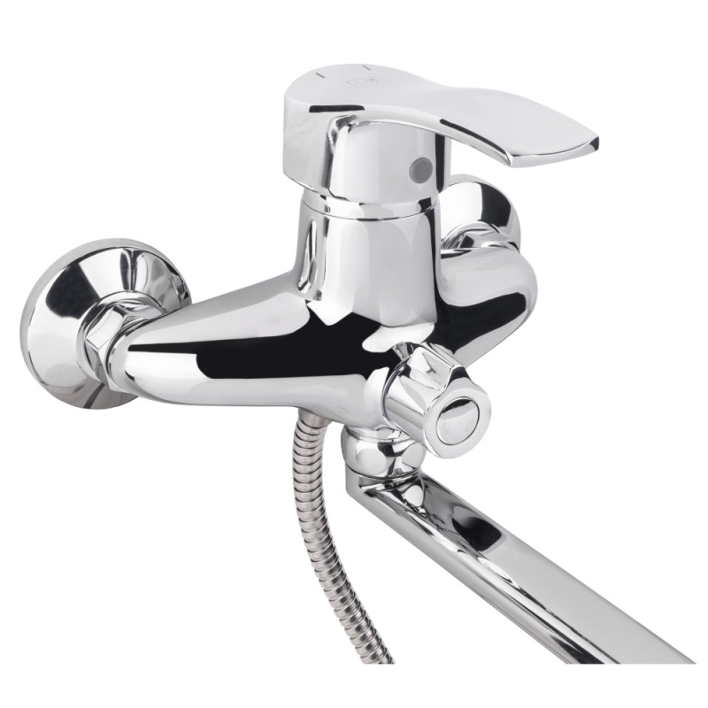 Lidz Змішувач для ванни Anny 005 з поворотним виливом (з душовим гарнітуром) (k40) LDANN005CRM35120 Chrome