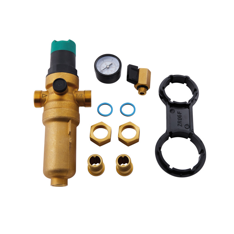 SD Forte Фільтр самопромивний 1/2 "з редуктором для горячої води SF128W15H