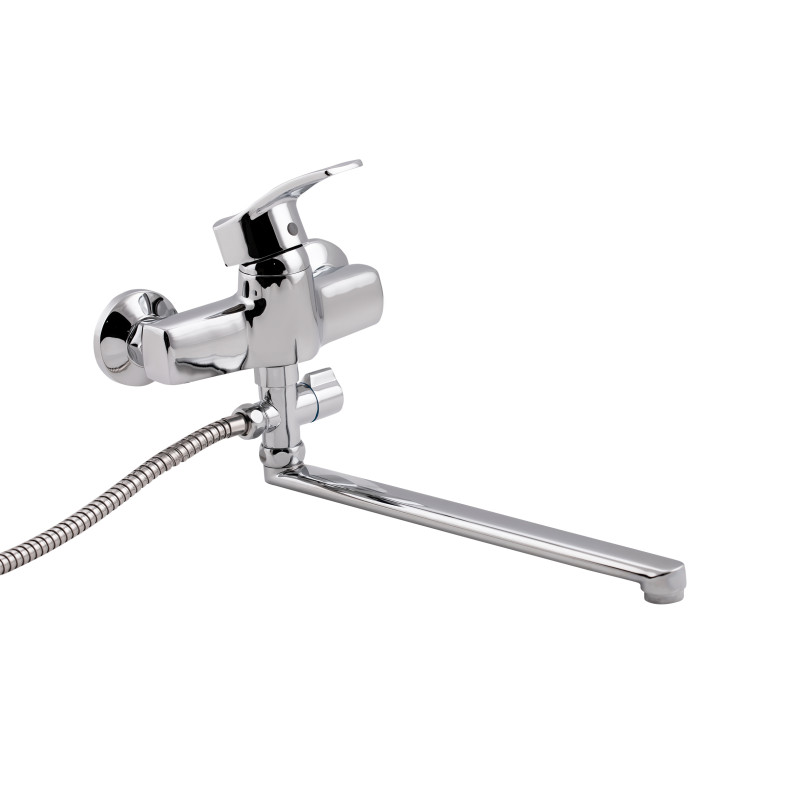 Lidz Змішувач для ванни Anny 005C2 з поворотним виливом (з душовим гарнітуром) (k40) LDANN005C2CRM35102 Chrome