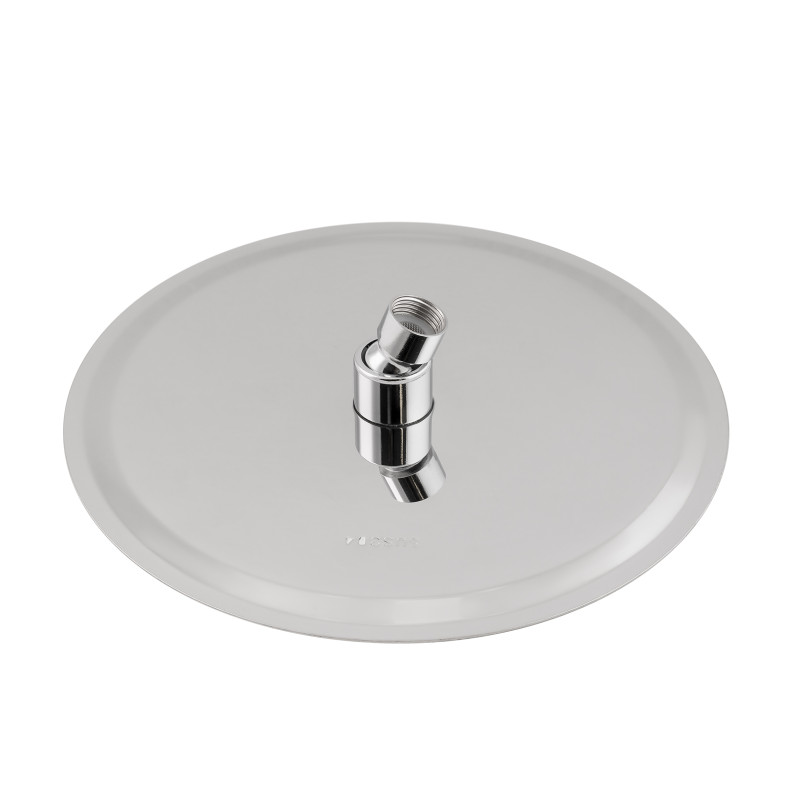 Lidz Лійка для верхнього душу Лейки Лейка 125 245 мм округла LDNIA125NKS37518 Nickel